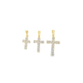 Gold Zirconia Cross Pendants (A241, A243, A242)